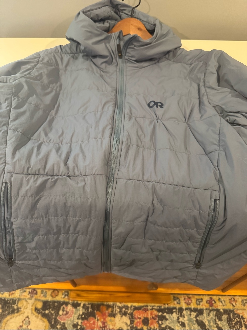 Outdoor Research Slate Blue Hooded Insulated Jacket